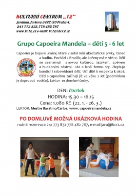 Grupo Capoeira Mandela – děti 5 - 6 let