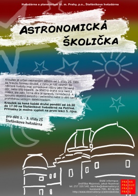 Astronomická školička ve Štefánikově hvězdárně 