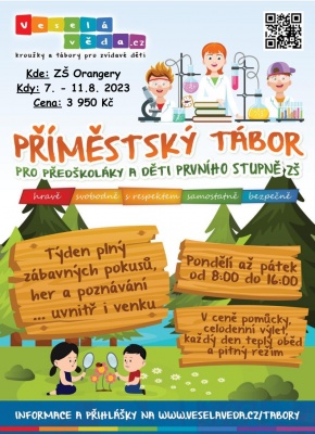 Příměstský tábor Veselé vědy na Praze 9 - Dolní Počernice