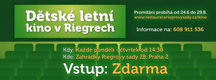 Dětské letní kino v Riegrových sadech