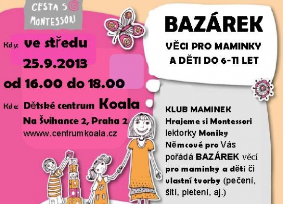 Bazárek věcí a oblečení pro děti v DC Koala