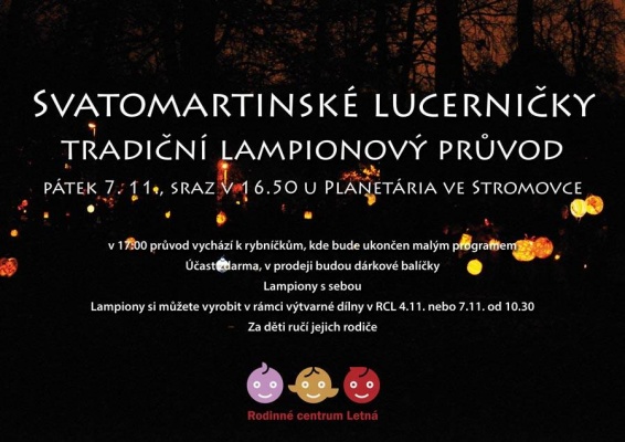 Svatomartinské lucerničky ve Stromovce