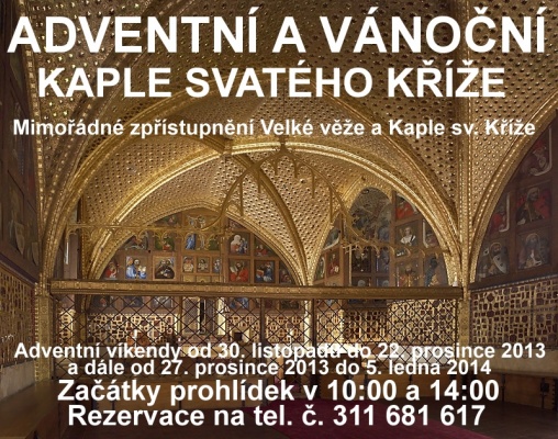 Adventní a vánoční Kaple svatého Kříže na Karlštejně