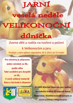 Jarní veselá neděle- VELIKONOČNÍ DÍLNIČKA