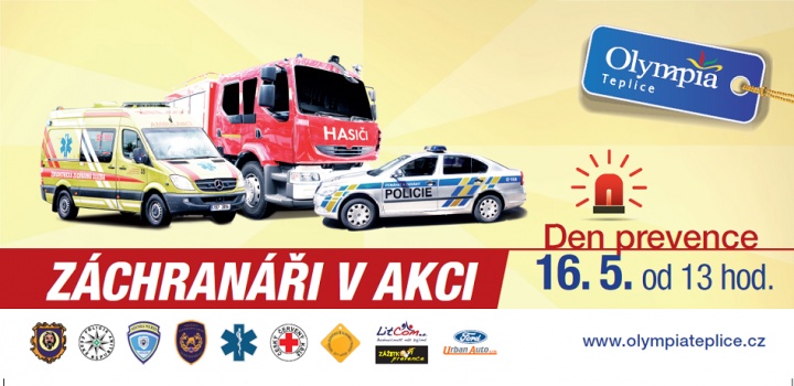 Záchranáři v akci - OC Olympia Teplice