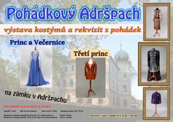 Pohádkový Adršpach - výstava z pohádek Princ a Večernice a Třetí princ