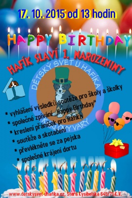 Hafíkovo 1. narozeniny