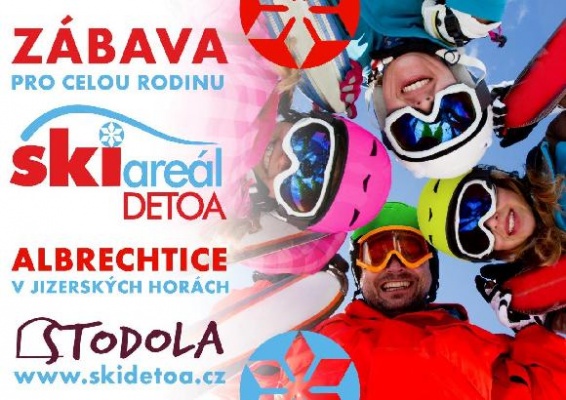Skiareál Detoa v Albrechticích v Jizerských horách