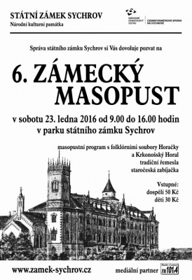 Zámecký masopust na Sychrově