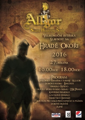 Velikonoční rytířská slavnost na hradě Okoři