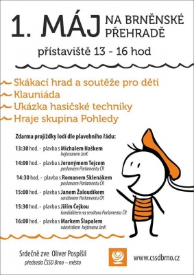 1. máj na Brněnské přehradě