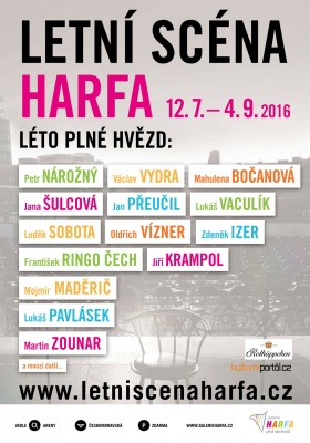 Prázdniny plné hvězd s Letní scénou Harfa