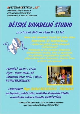Dětské divadelní studio pro děti ve věku 6 –12 let