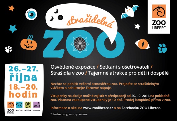 Strašidelná zoo Liberec s večerní prohlídkou