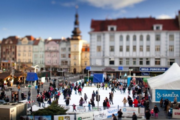 Vánoční kluziště v Ostravě