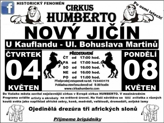 Cirkus Humberto v Novém Jičíně