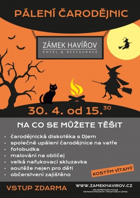 Pálení čarodějnic na zámku Havířov