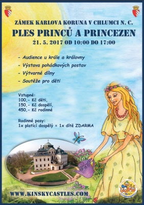 Plesu princů a princezen v Chlumci nad Cidlinou