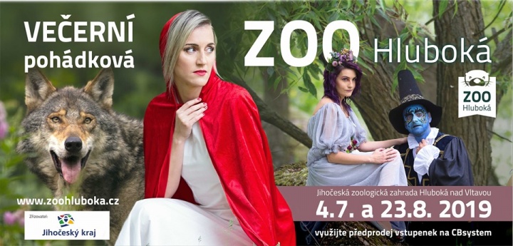 Večerní pohádková zoo v Hluboké nad Vltavou 