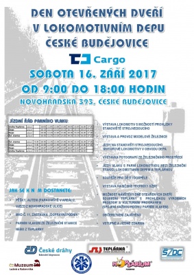 Den otevřených dveří v českobudějovickém lokomotivním depu