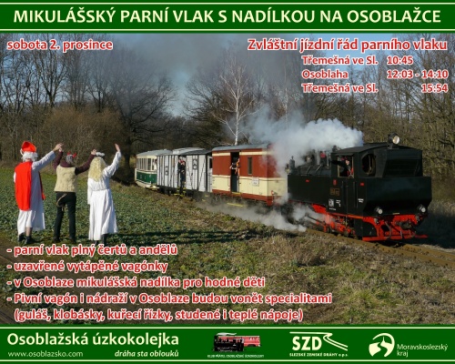 Mikulášským parním vlakem za nadílkou do Osoblahy