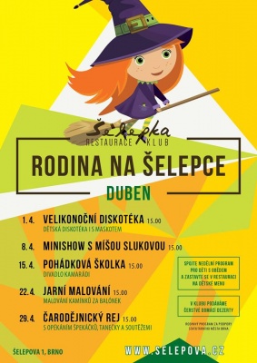 Čarodejnický rej s opékáním špekáčků, tanečky a soutěžemi
