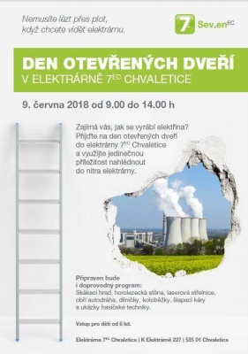 Den otevřených dveří v Elektrárně 7EC Chvaletice