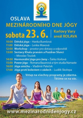 Mezinárodní den jógy v Karlových Varech
