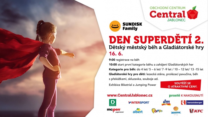 Den super dětí - Central Jablonec nad Nisou