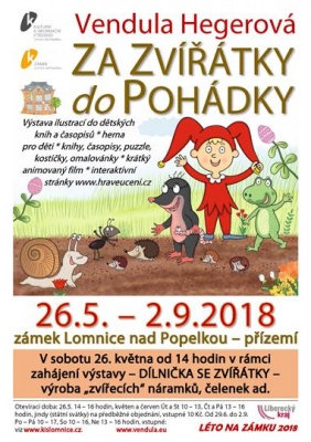 Pohádková cesta za zvířátky do pohádky - výstava - Zámek Lomnice nad Popelkou