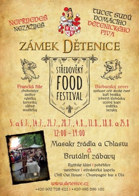 Středověký food festival - Zámek Dětenice