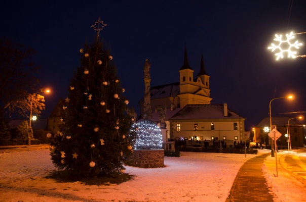 Rozsvícení vánočního stromu Drnholec