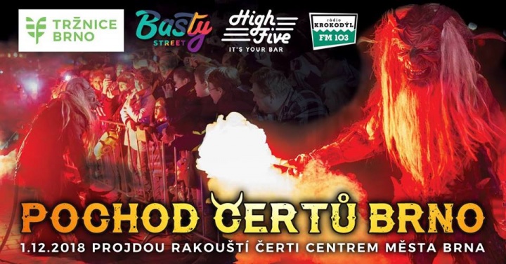 Pochod čertů Brno 2018
