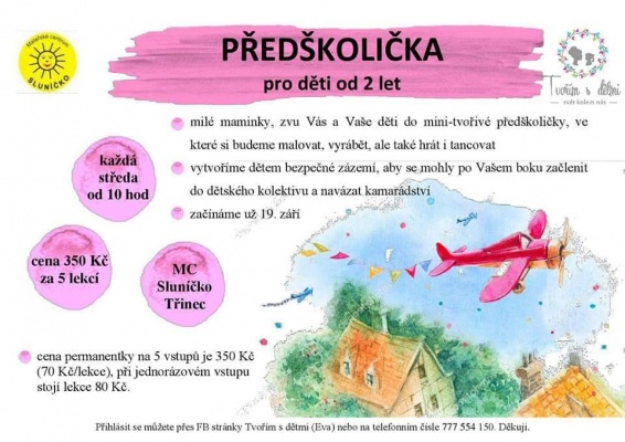 Předškolička pro děti od dvou let