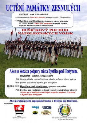Uctění památky zesnulých: Dušičkový pochod Napoleonských vojsk