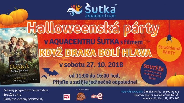 Halloween v Aquacentrum Šutka