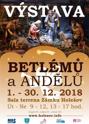 Výstava betlémů a andělů Zámek Holešov 
