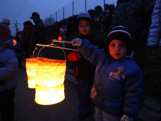 Lampionový průvod Ostrožská Nová Ves