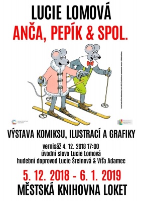 Výstava komiksu, ilustrací a grafiky - Lucie Lomová – Anča, Pepík & spol. 