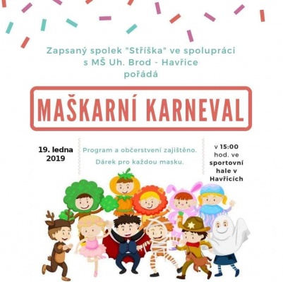 Maškarní karneval pro děti 