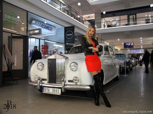 Výstava luxusních vozů v Pasáži Černá růže