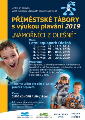 Letní příměstský tábor s výukou plavání