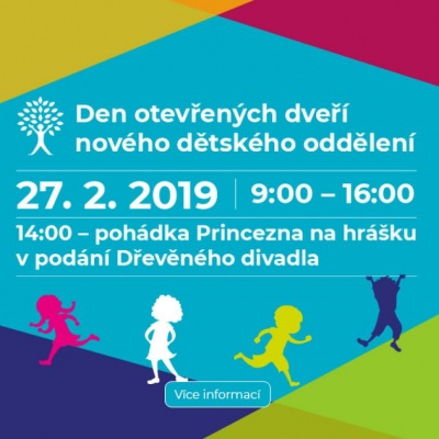 Den otevřených dveří dětského oddělení Nemocnice Nové Město na Moravě