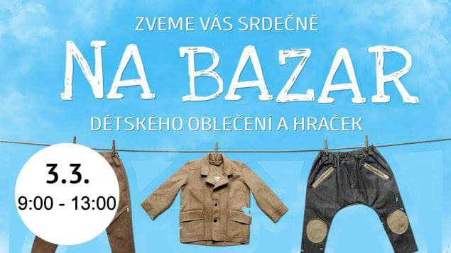 Bazárek dětského oblečení a potřeb