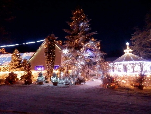 Vánoční osvětlení dům Chotovice