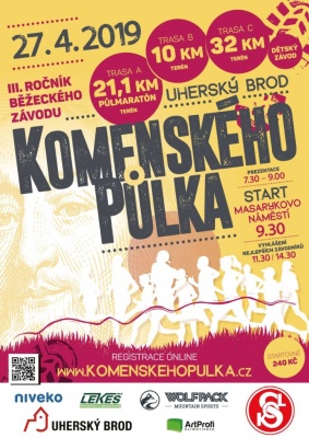 KOMENSKÉHO PŮLKA - běžecký závod v Uherském Brodě