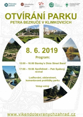 Otevírání parku Petra Bezruče v Klimkovicích