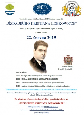 Jízda Jiřího Kristiána Lobkowicze 2019