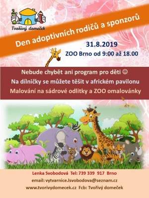 Den adoptivních rodičů a sponzorů v ZOO Brno