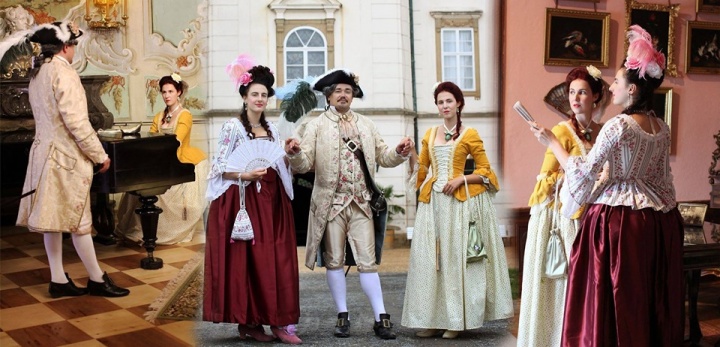 Sobota v historických oděvech na zámku Vizovice